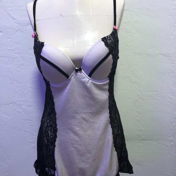 Always a flirt Other - SEXY Black and white sleep dress with pushup